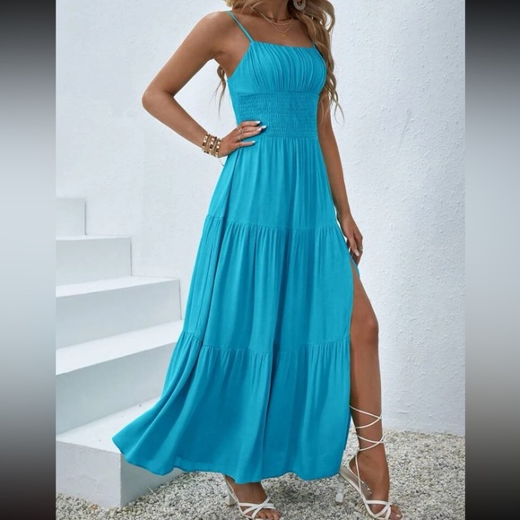 Boho slit thigh cami maxi dress - Picture 6 of 6